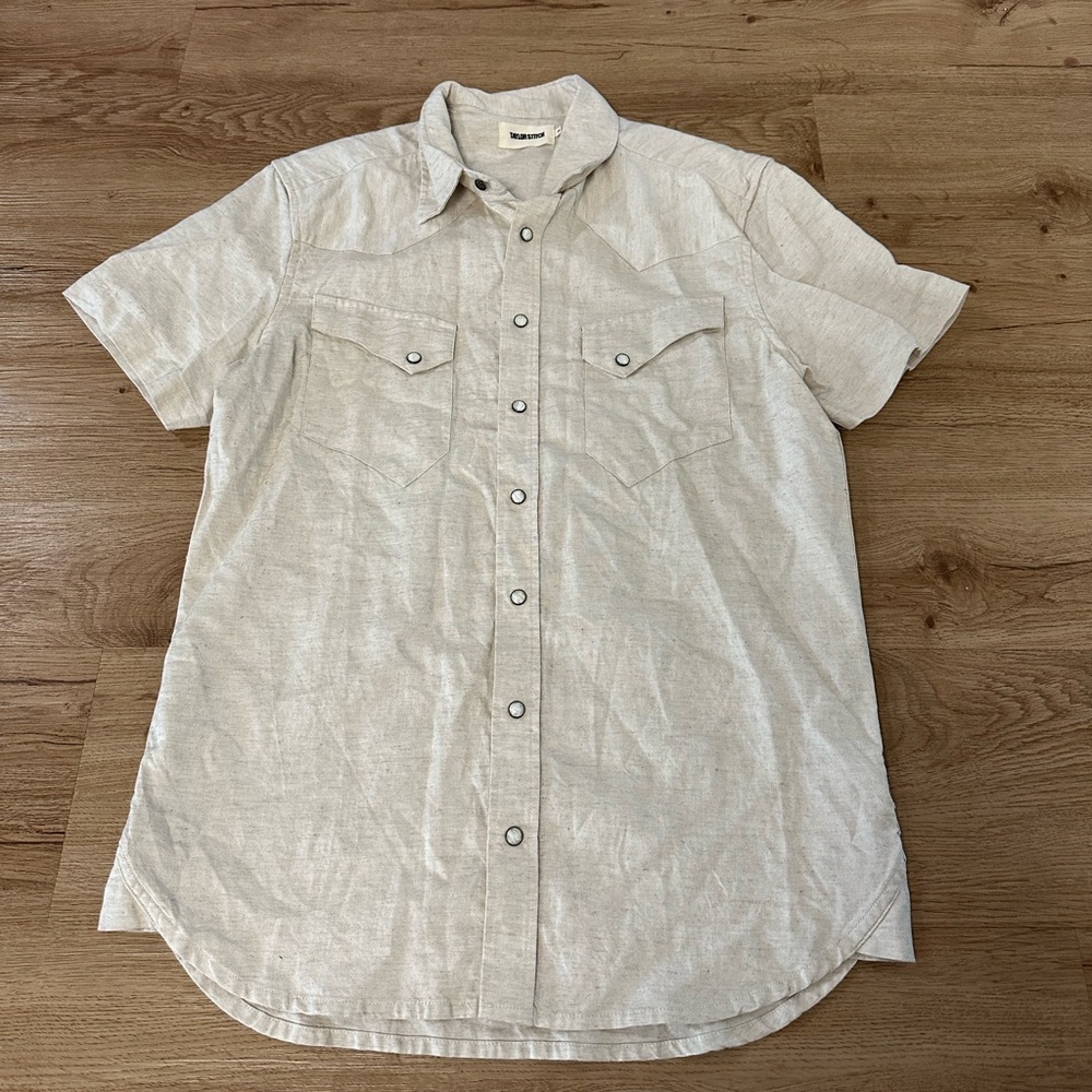 Taylor Stitch Short Sleeve Western Linen Shirt